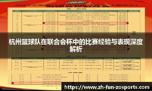 杭州篮球队在联合会杯中的比赛经验与表现深度解析